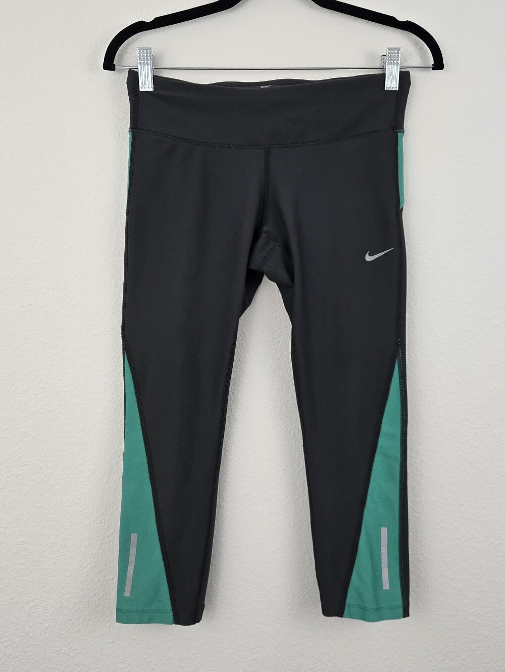 Nike Dri Fit Gray w/ Teal Capri Leggings
